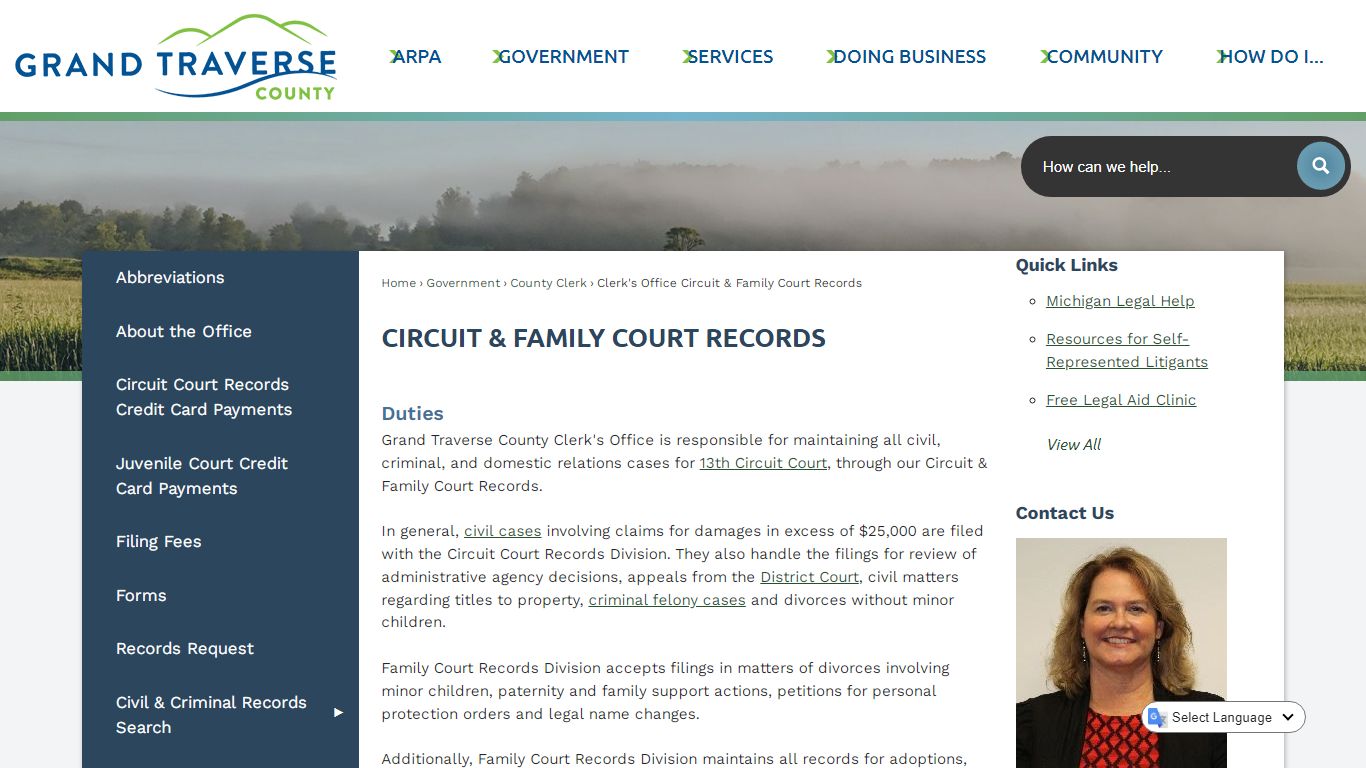 Circuit & Family Court Records | Grand Traverse County, MI