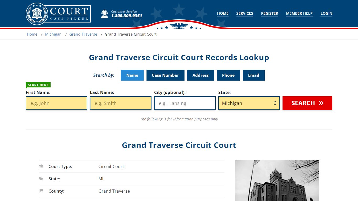 Grand Traverse Circuit Court Records Lookup - CourtCaseFinder.com