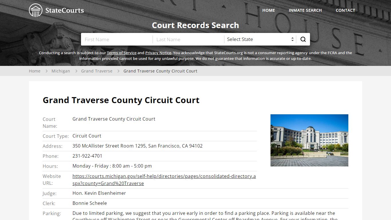 Grand Traverse County Circuit Court - State Courts